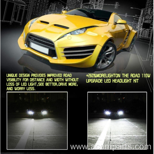 Car Headlight LED 12000LM/Pair Lamp Auto Bulb Light